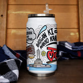 Telangana doodle art steel sipper can - Discovering India